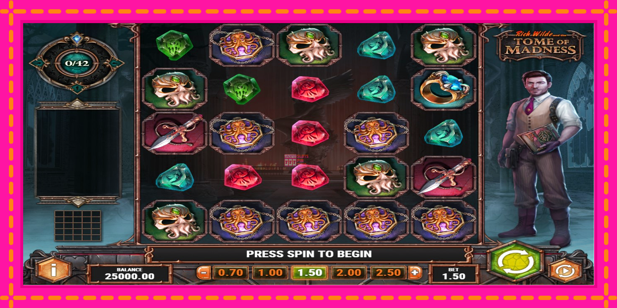 Slot machine Rich Wilde and the Tome of Madness gratuitamente, immagine 1