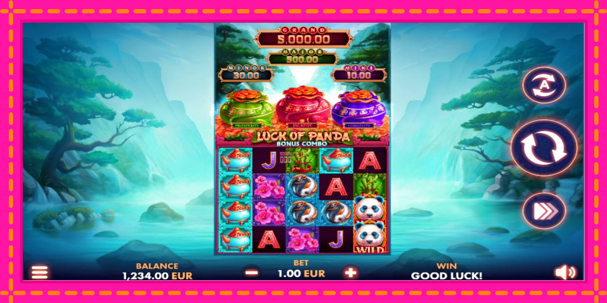 Slot machine Luck of Panda Bonus Combo gratuitamente, immagine 1