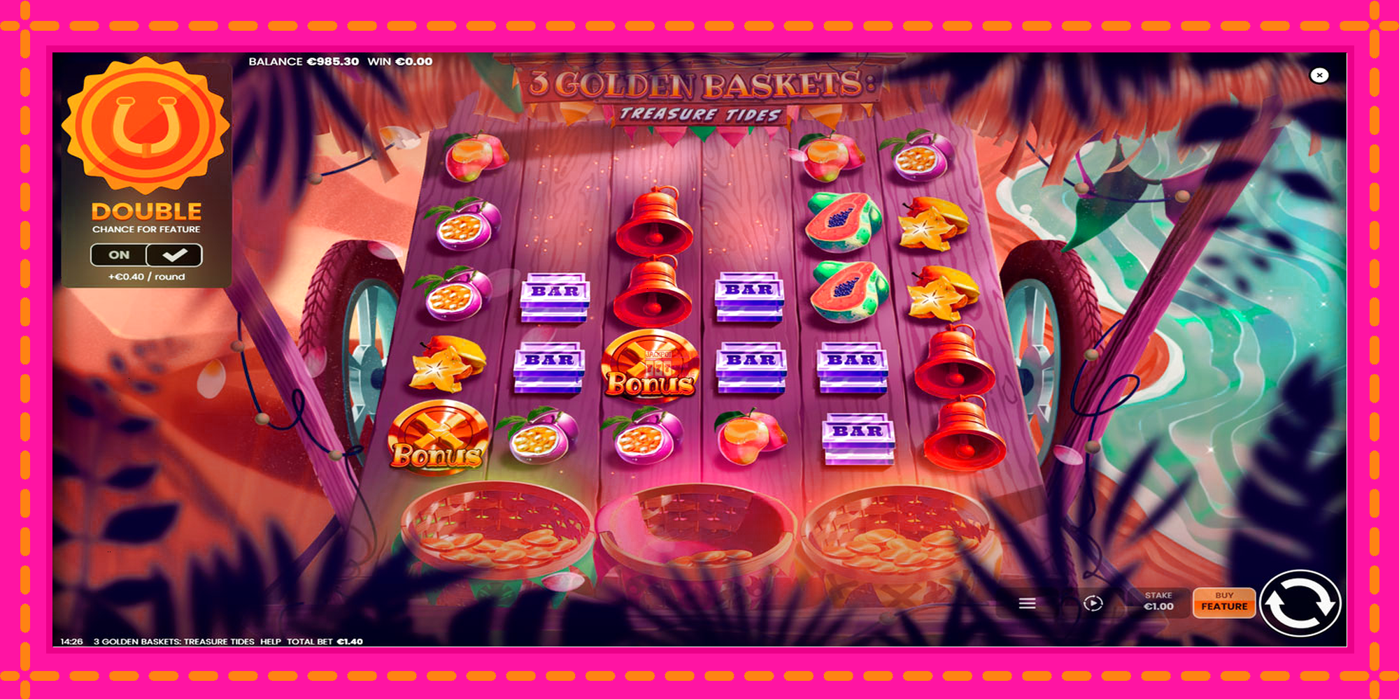 Slot machine 3 Golden Baskets: Treasure Tides gratuitamente, immagine 4