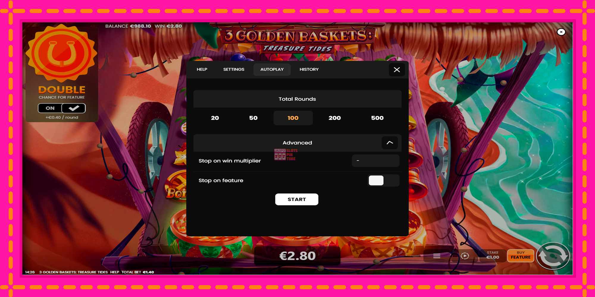 Slot machine 3 Golden Baskets: Treasure Tides gratuitamente, immagine 6