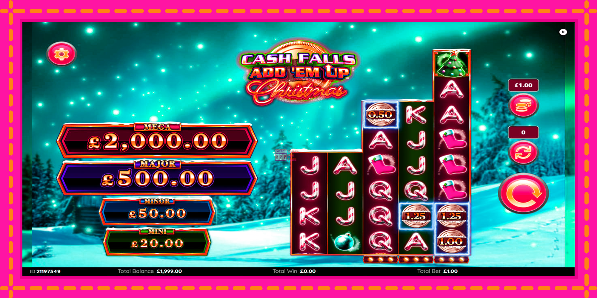 Slot machine Cash Falls: Add Em Up Christmas gratuitamente, immagine 2