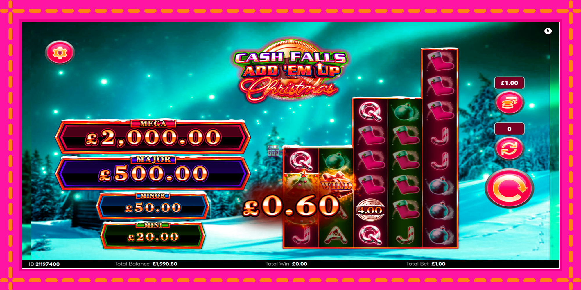 Slot machine Cash Falls: Add Em Up Christmas gratuitamente, immagine 5