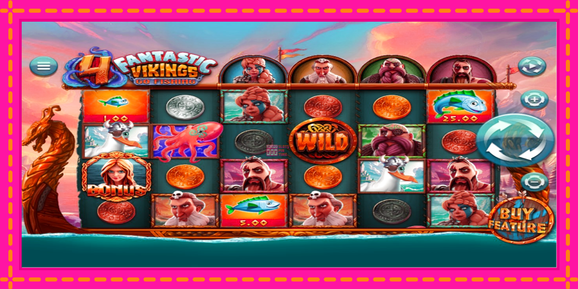 Slot machine 4 Fantastic Vikings Go Fishing gratuitamente, immagine 1