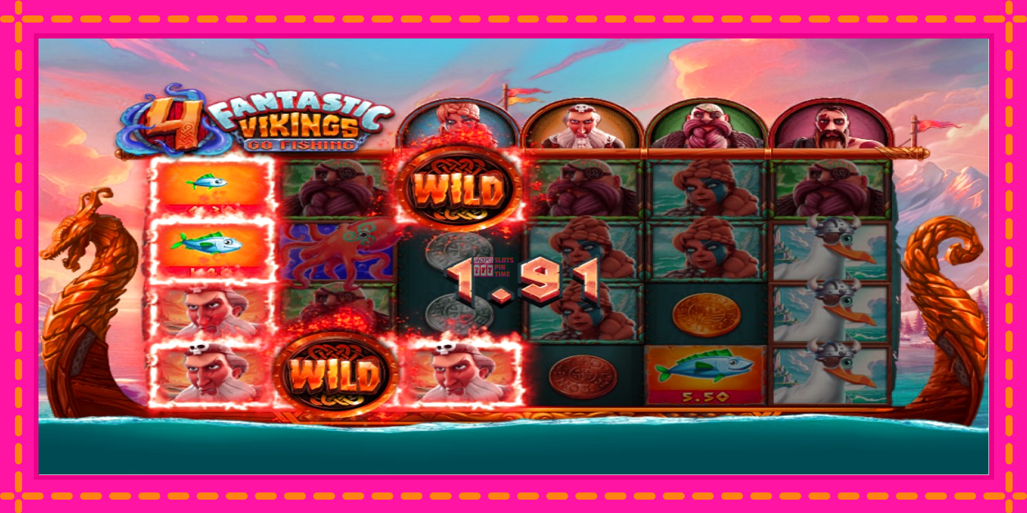 Slot machine 4 Fantastic Vikings Go Fishing gratuitamente, immagine 2