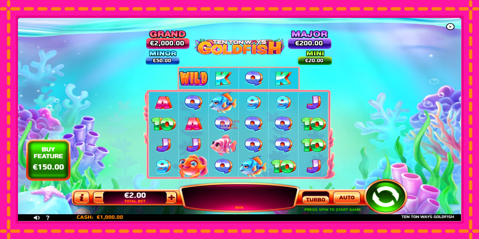 Slot machine Ten Ton Ways Goldfish gratuitamente, immagine 2