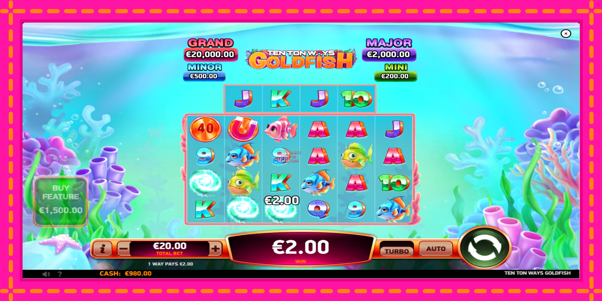 Slot machine Ten Ton Ways Goldfish gratuitamente, immagine 3