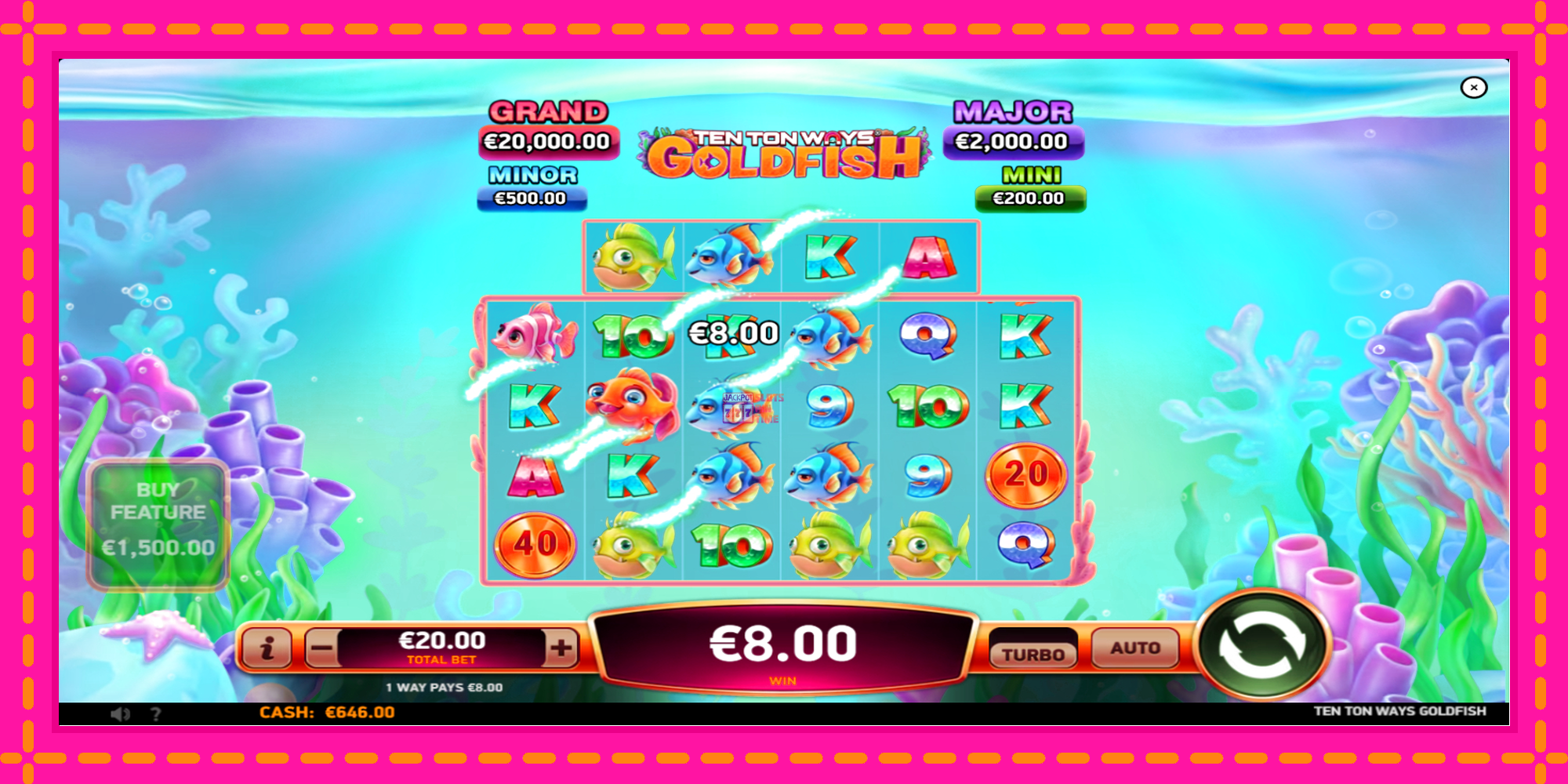 Slot machine Ten Ton Ways Goldfish gratuitamente, immagine 4