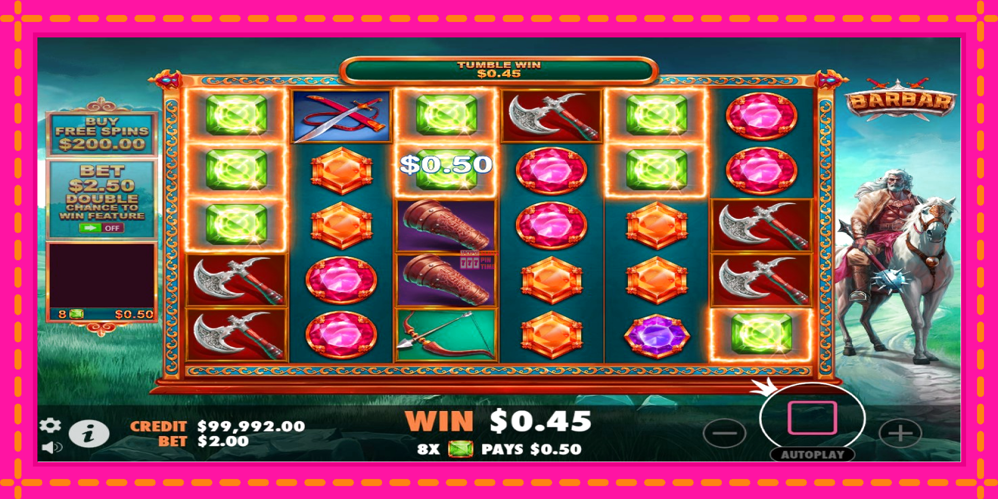 Slot machine Barbar gratuitamente, immagine 2