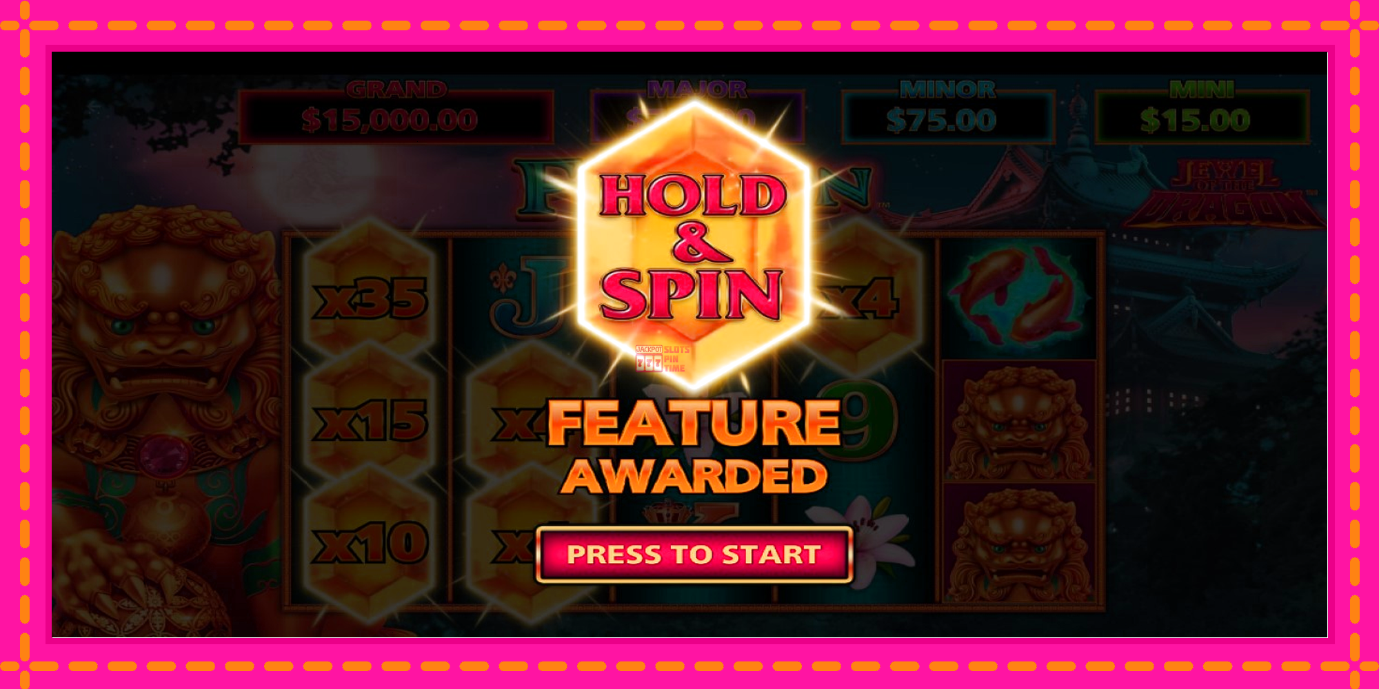 Slot machine Jewel of the Dragon Fu Lion gratuitamente, immagine 3