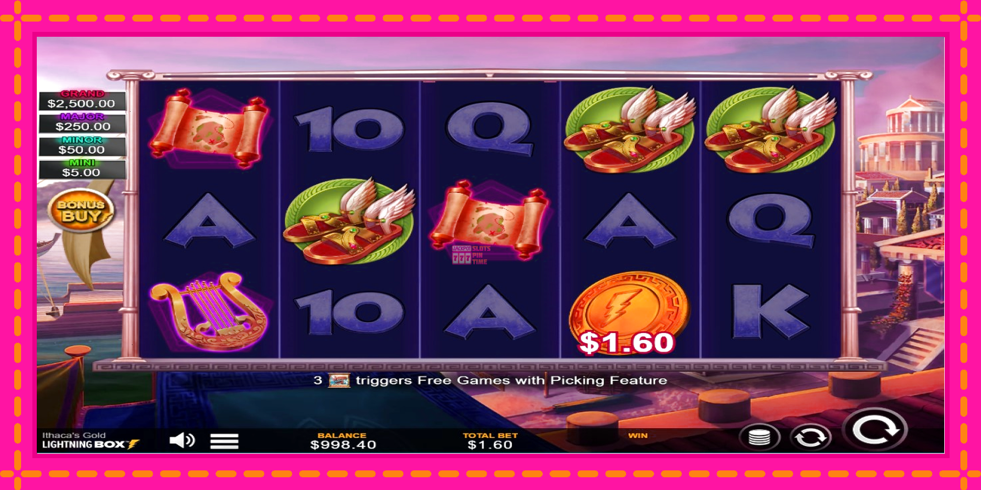 Slot machine Ithacas Gold gratuitamente, immagine 2