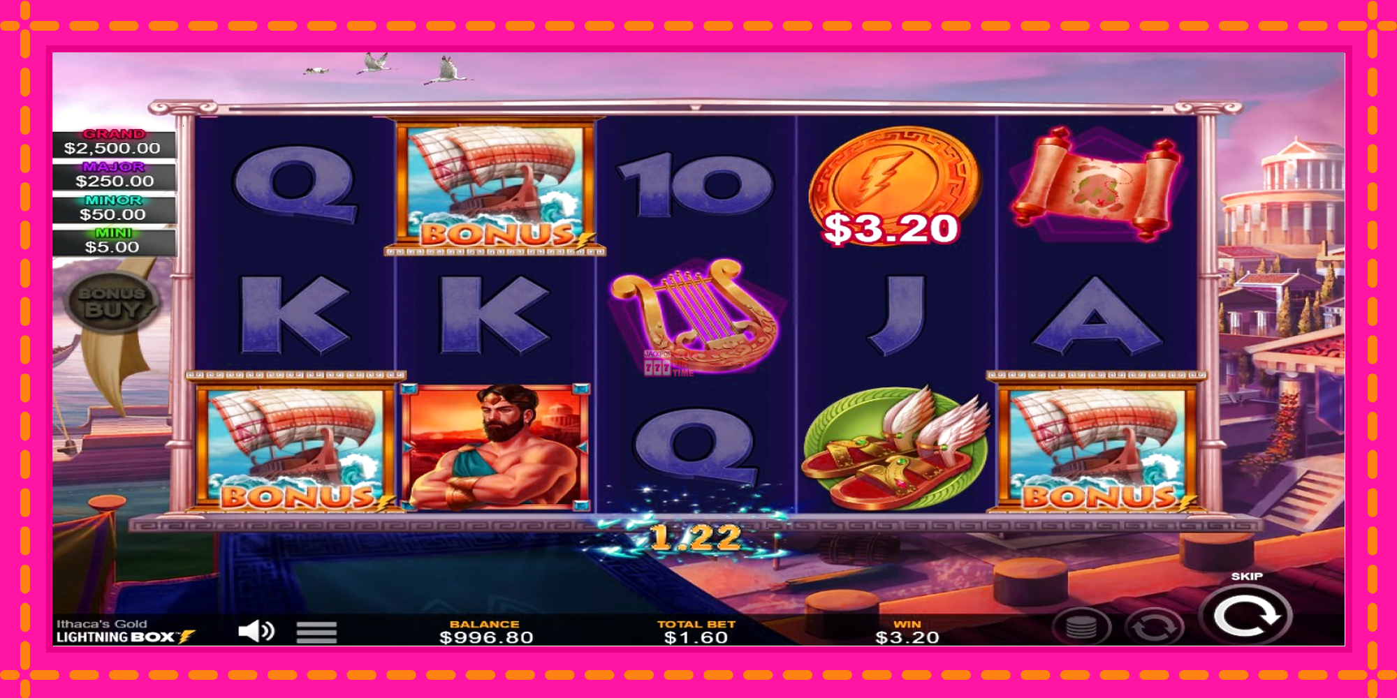 Slot machine Ithacas Gold gratuitamente, immagine 3