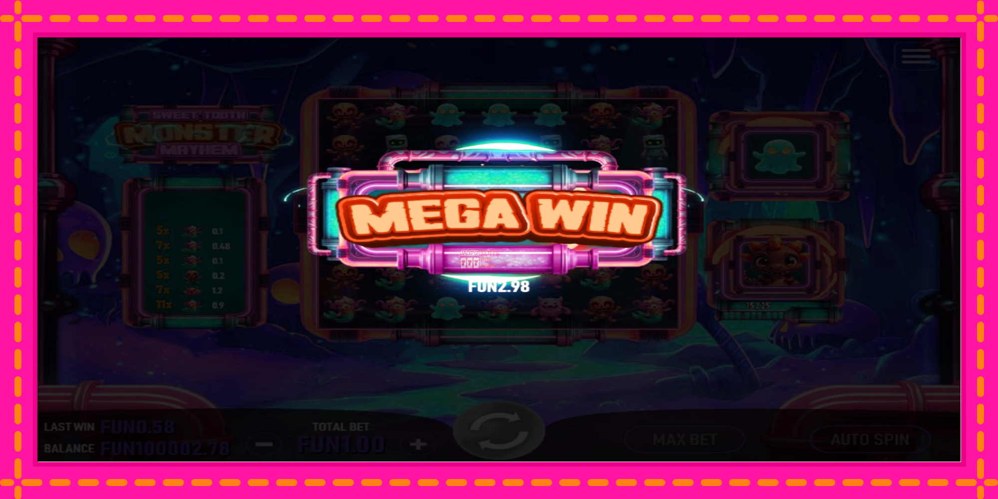 Slot machine Sweet Tooth Monster Mayhem gratuitamente, immagine 2