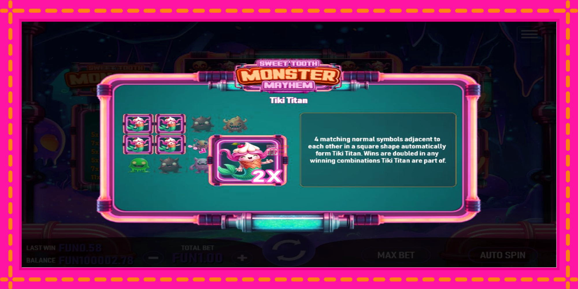 Slot machine Sweet Tooth Monster Mayhem gratuitamente, immagine 4