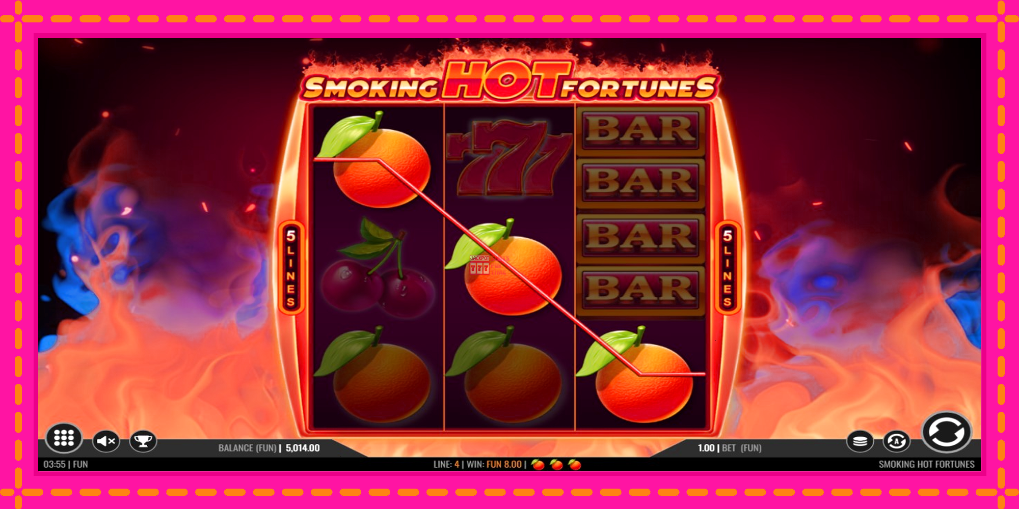 Slot machine Smoking Hot Fortunes gratuitamente, immagine 2