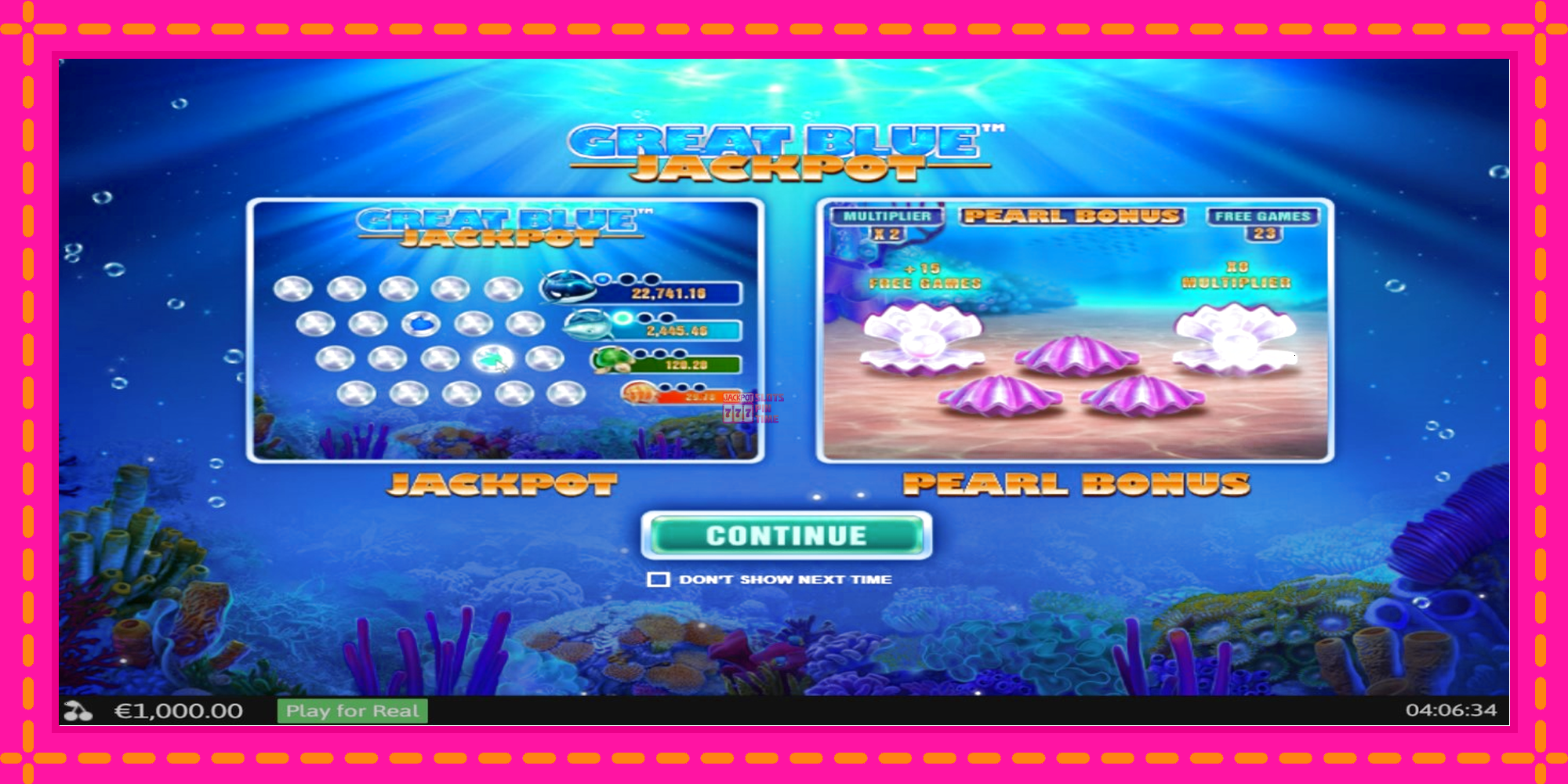 Slot machine Great Blue Jackpot gratuitamente, immagine 1