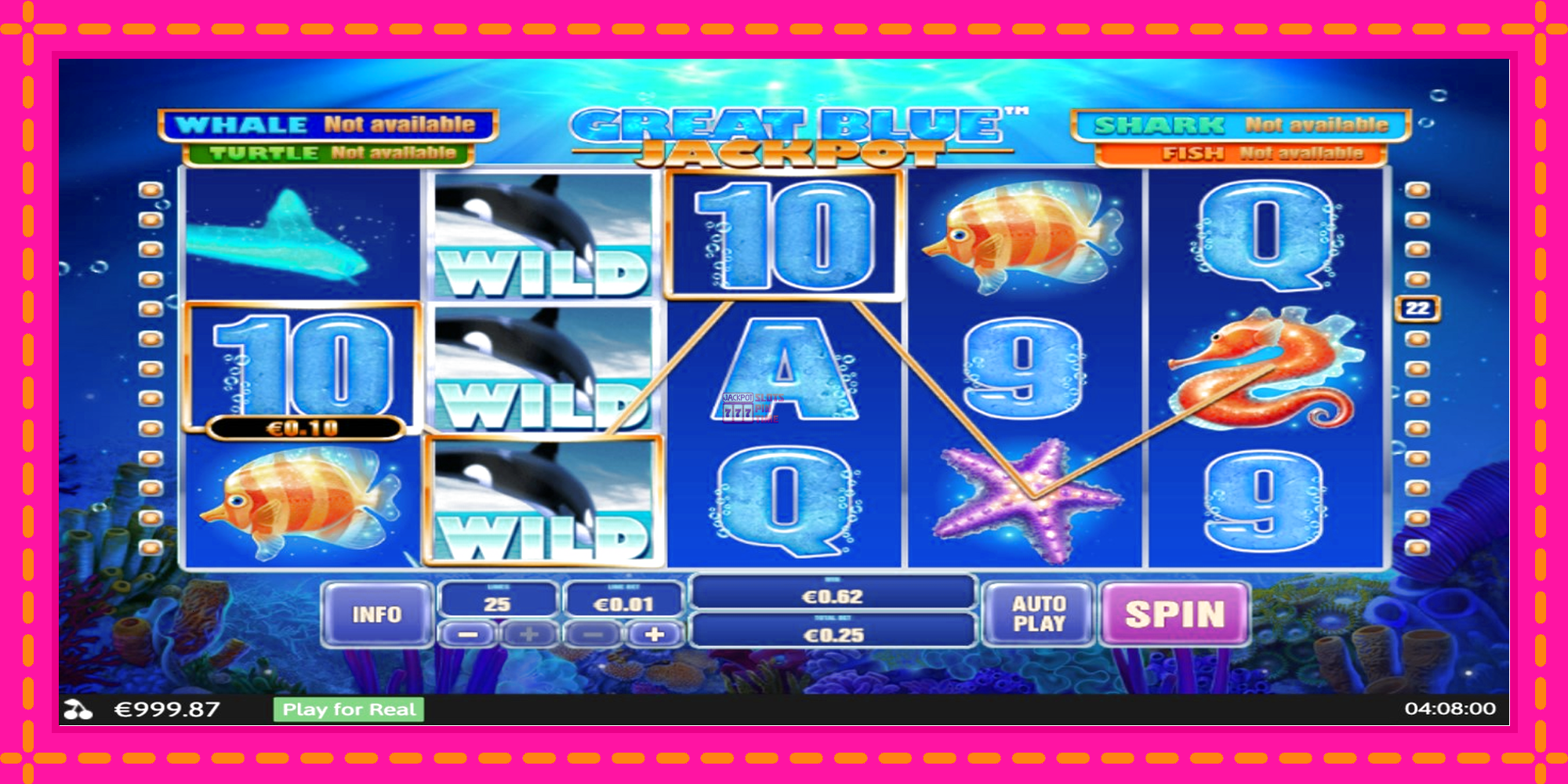 Slot machine Great Blue Jackpot gratuitamente, immagine 3