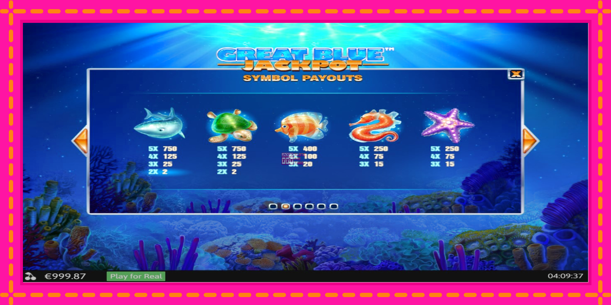 Slot machine Great Blue Jackpot gratuitamente, immagine 5