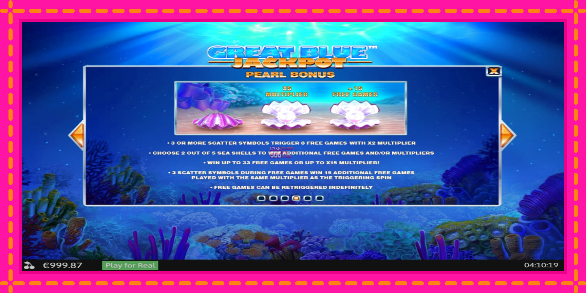 Slot machine Great Blue Jackpot gratuitamente, immagine 6