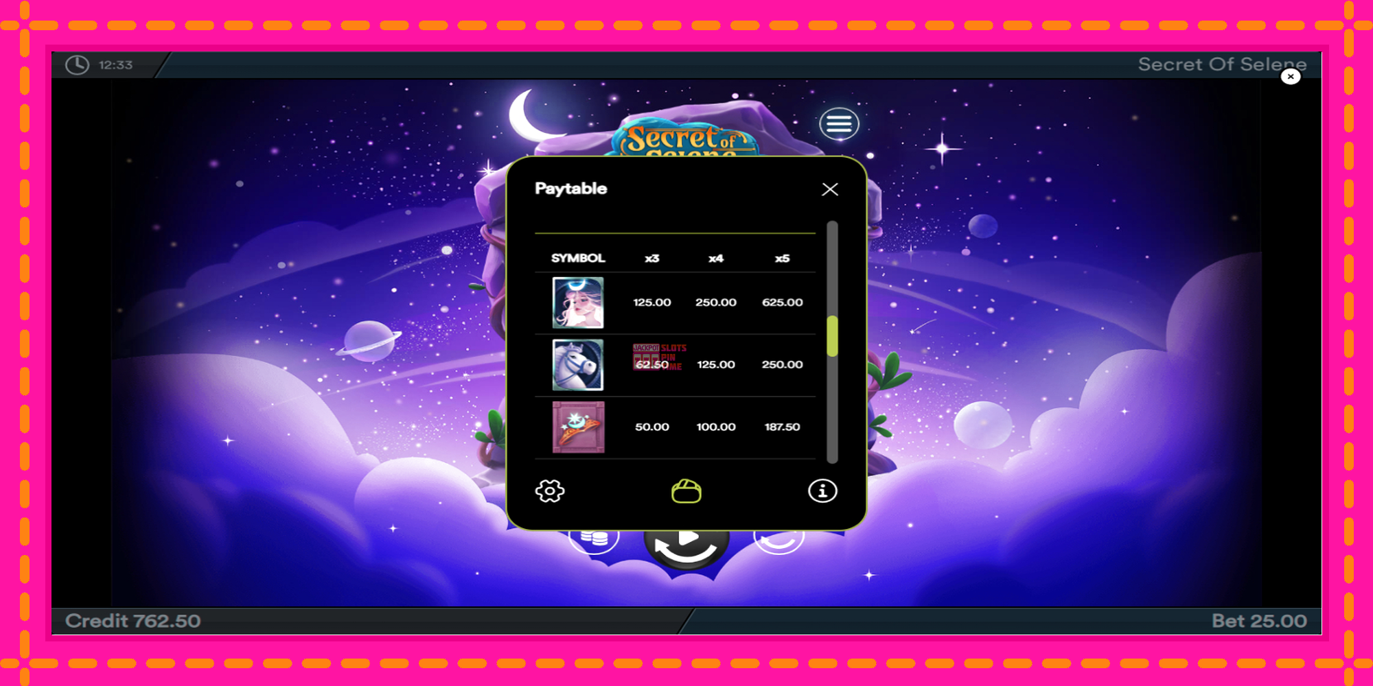 Slot machine Secret of Selene gratuitamente, immagine 5