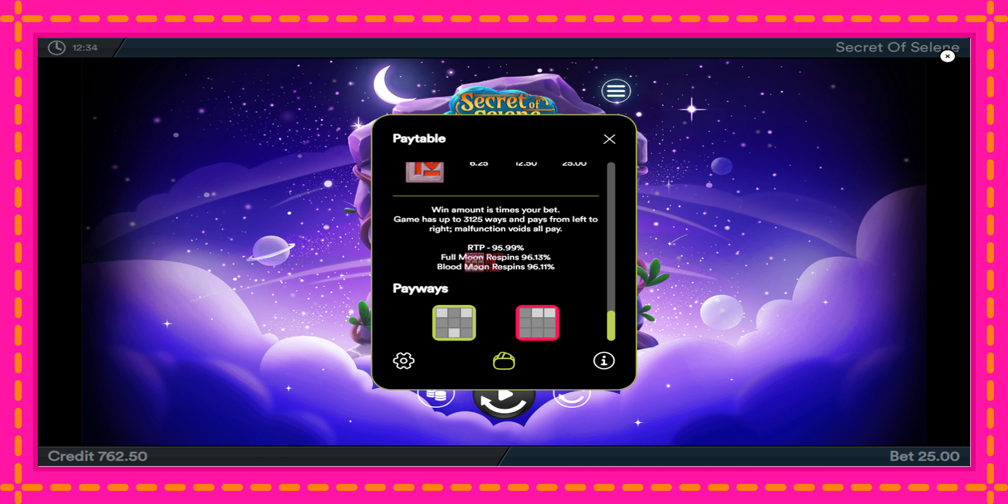 Slot machine Secret of Selene gratuitamente, immagine 7