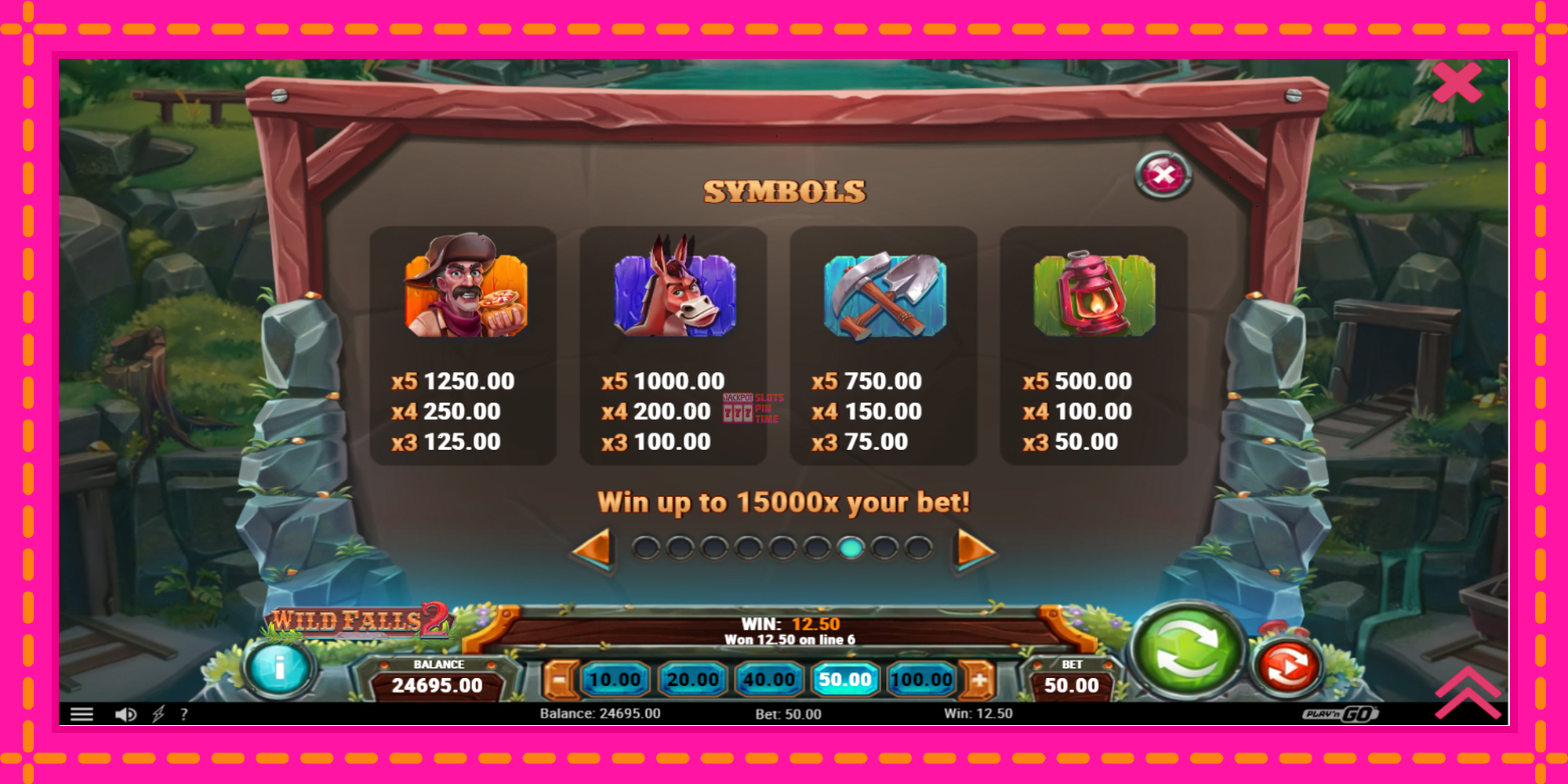 Slot machine Wild Falls 2 gratuitamente, immagine 5