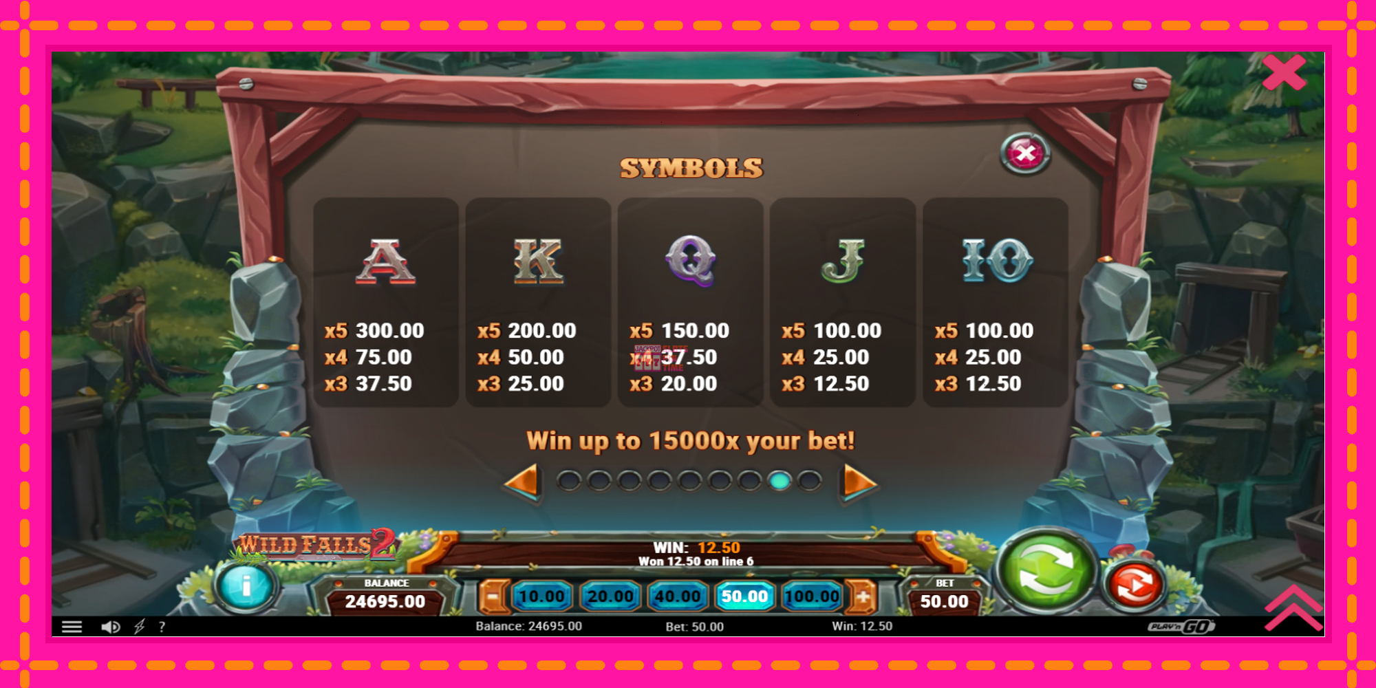 Slot machine Wild Falls 2 gratuitamente, immagine 6