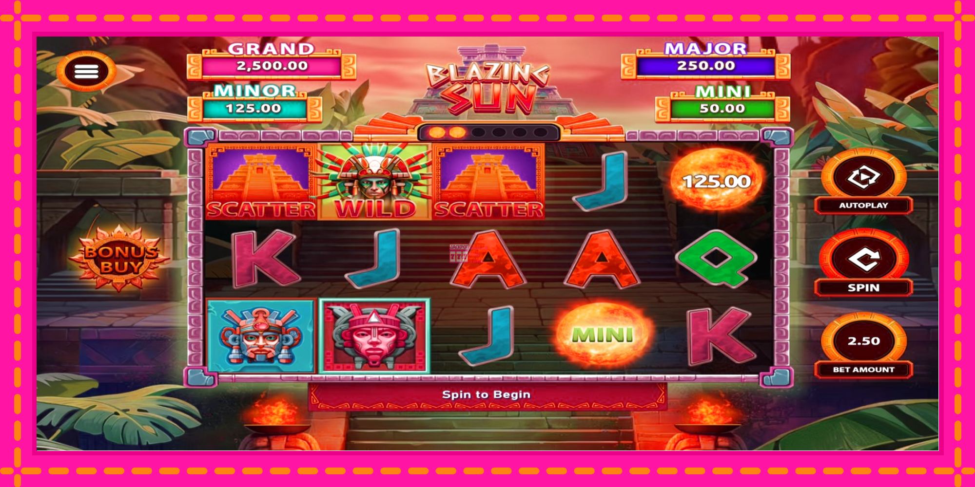 Slot machine Blazing Sun gratuitamente, immagine 1