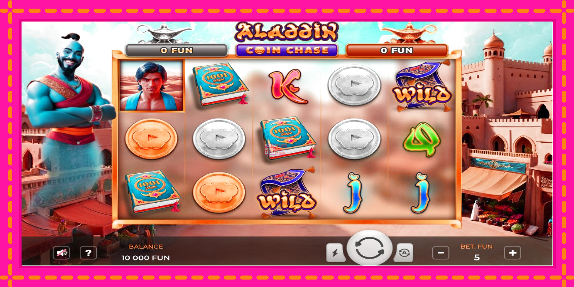 Slot machine Aladdin Coin Chase gratuitamente, immagine 1