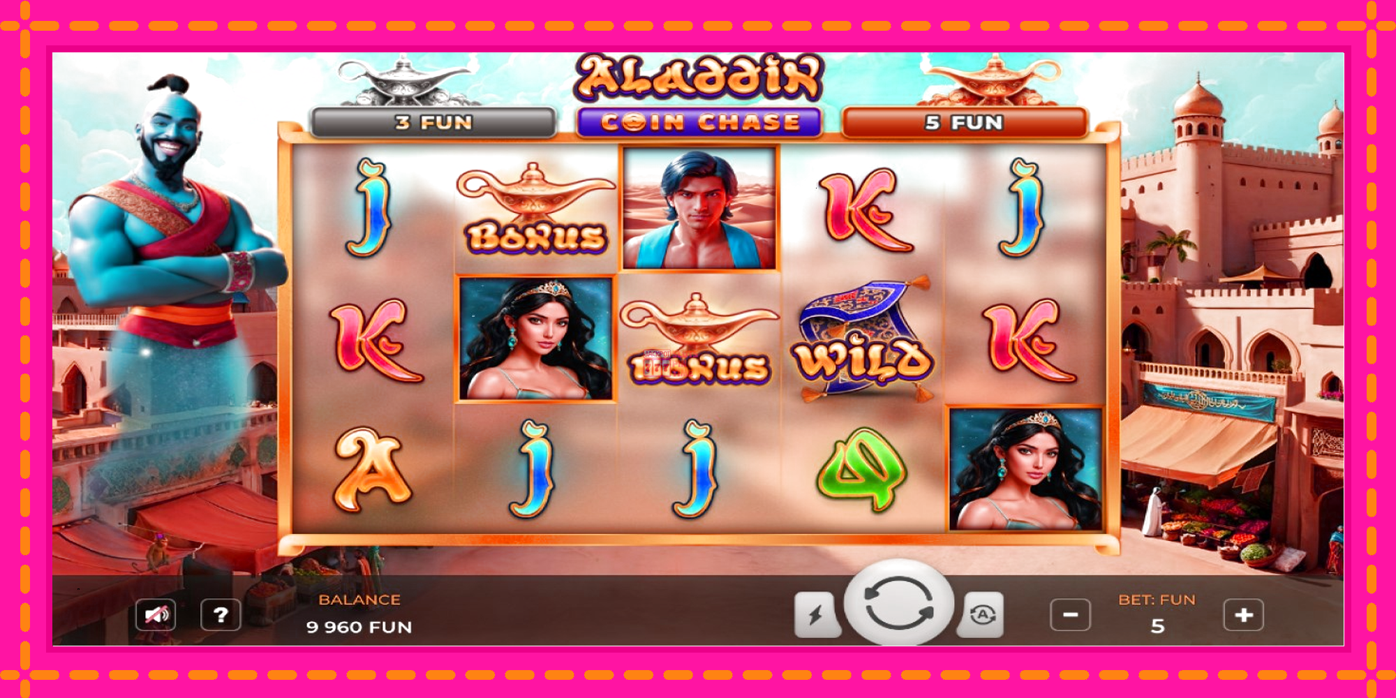 Slot machine Aladdin Coin Chase gratuitamente, immagine 3