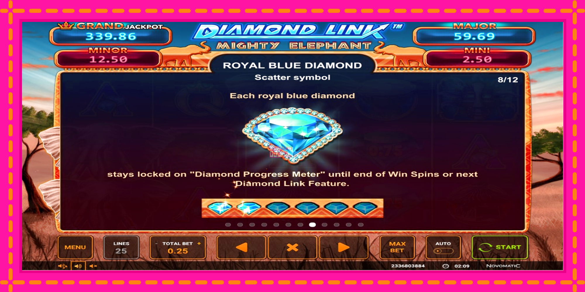 Slot machine Diamond Link: Mighty Elephant gratuitamente, immagine 6