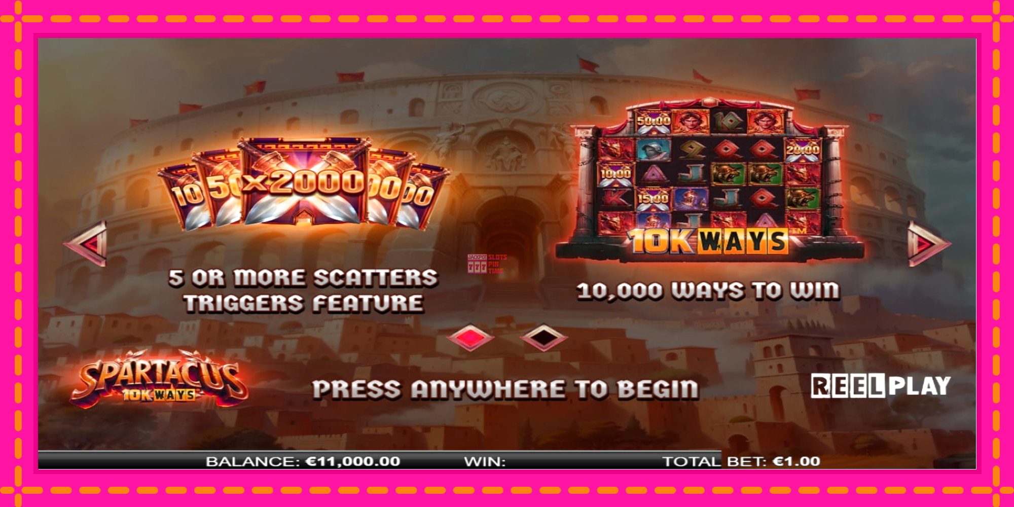 Slot machine Spartacus 10K Ways gratuitamente, immagine 1