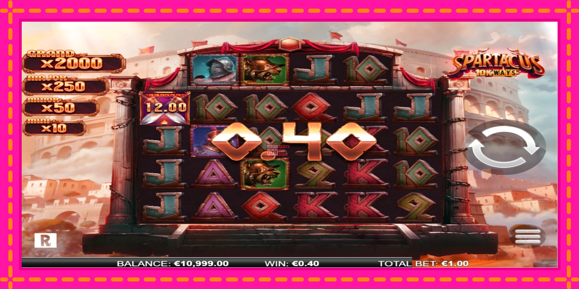 Slot machine Spartacus 10K Ways gratuitamente, immagine 3