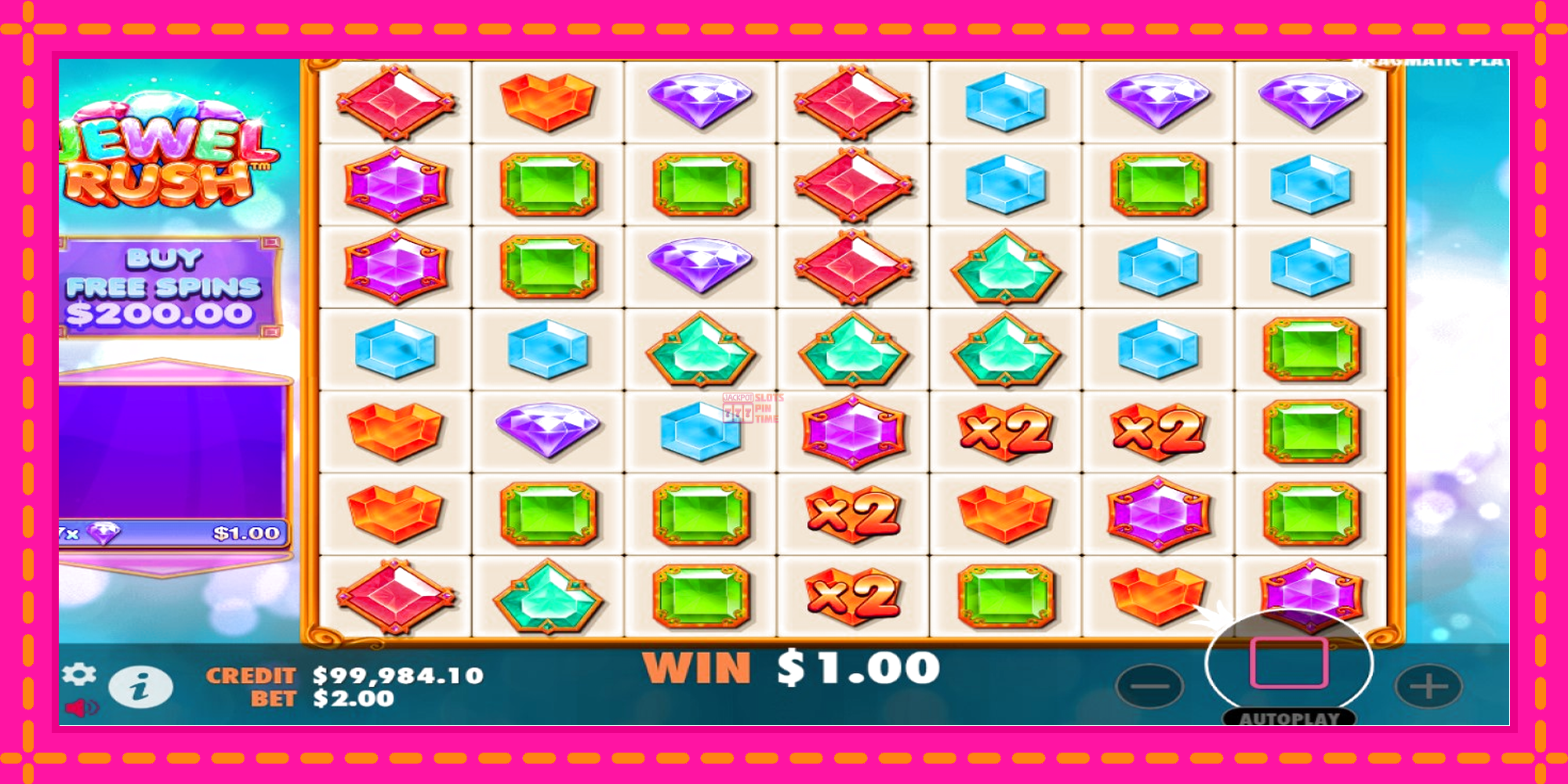 Slot machine Jewel Rush gratuitamente, immagine 3