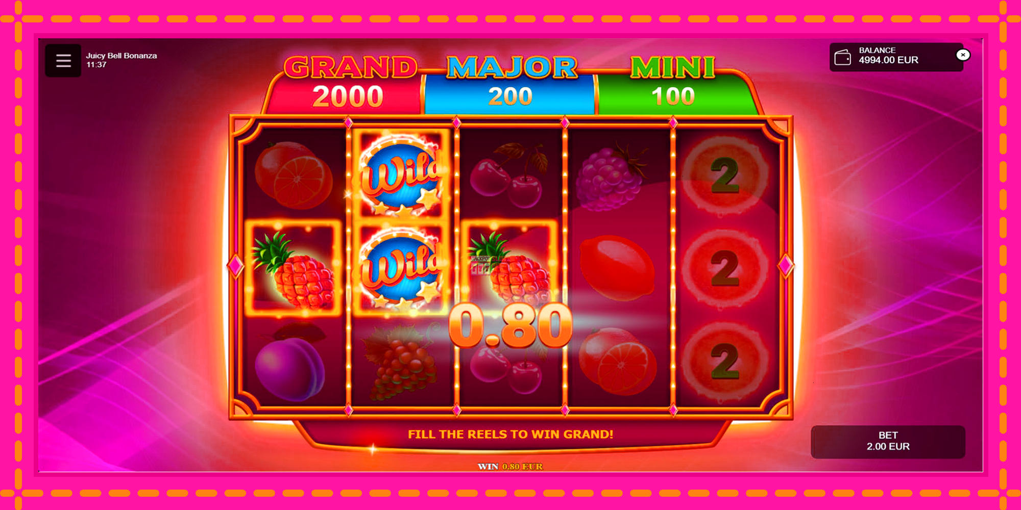 Slot machine Juicy Bell Bonanza gratuitamente, immagine 3