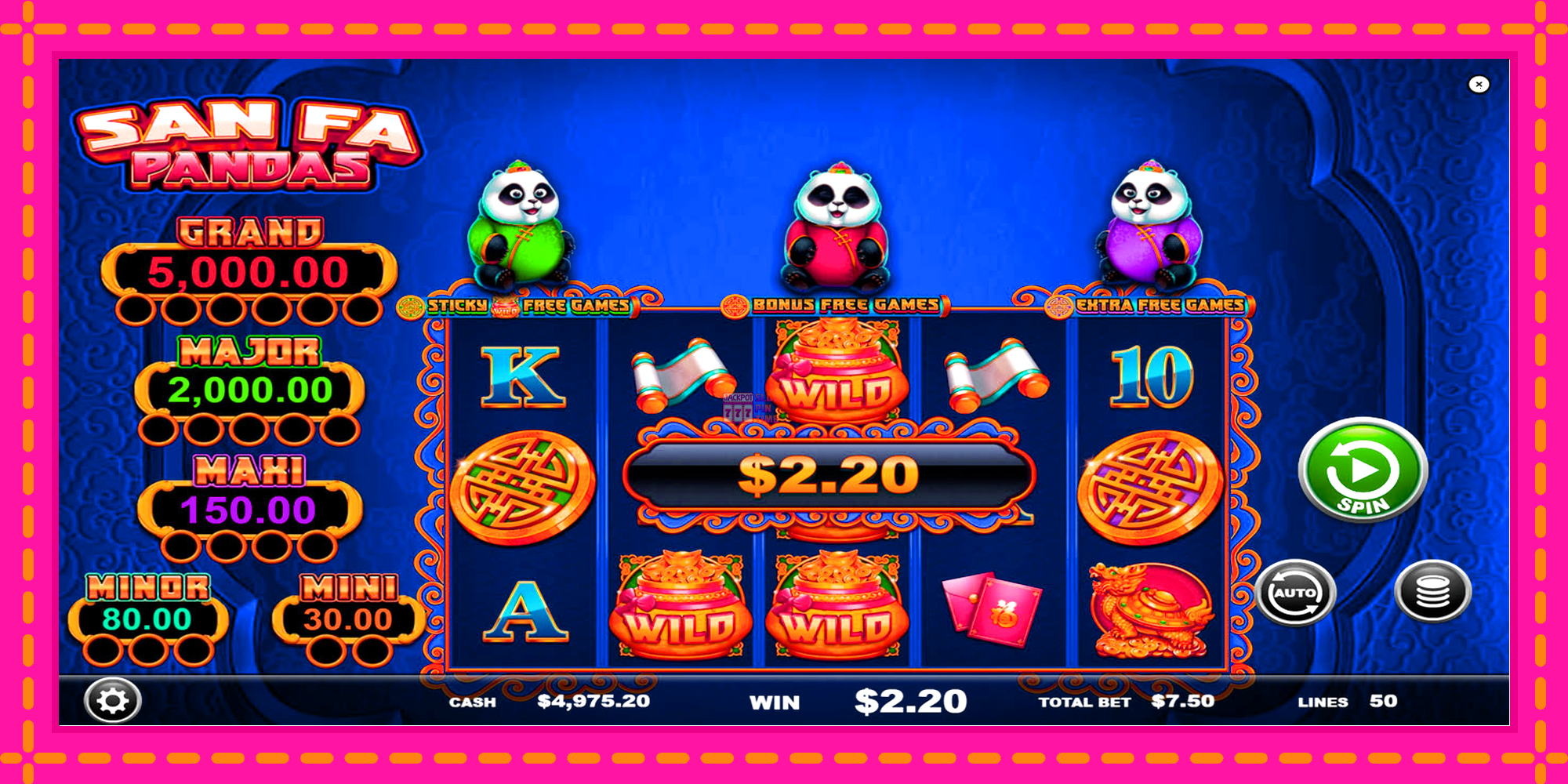 Slot machine San Fa Pandas gratuitamente, immagine 4