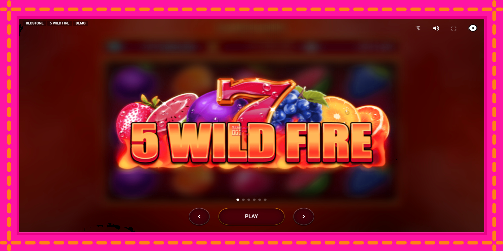 Slot machine 5 Wild Fire gratuitamente, immagine 1