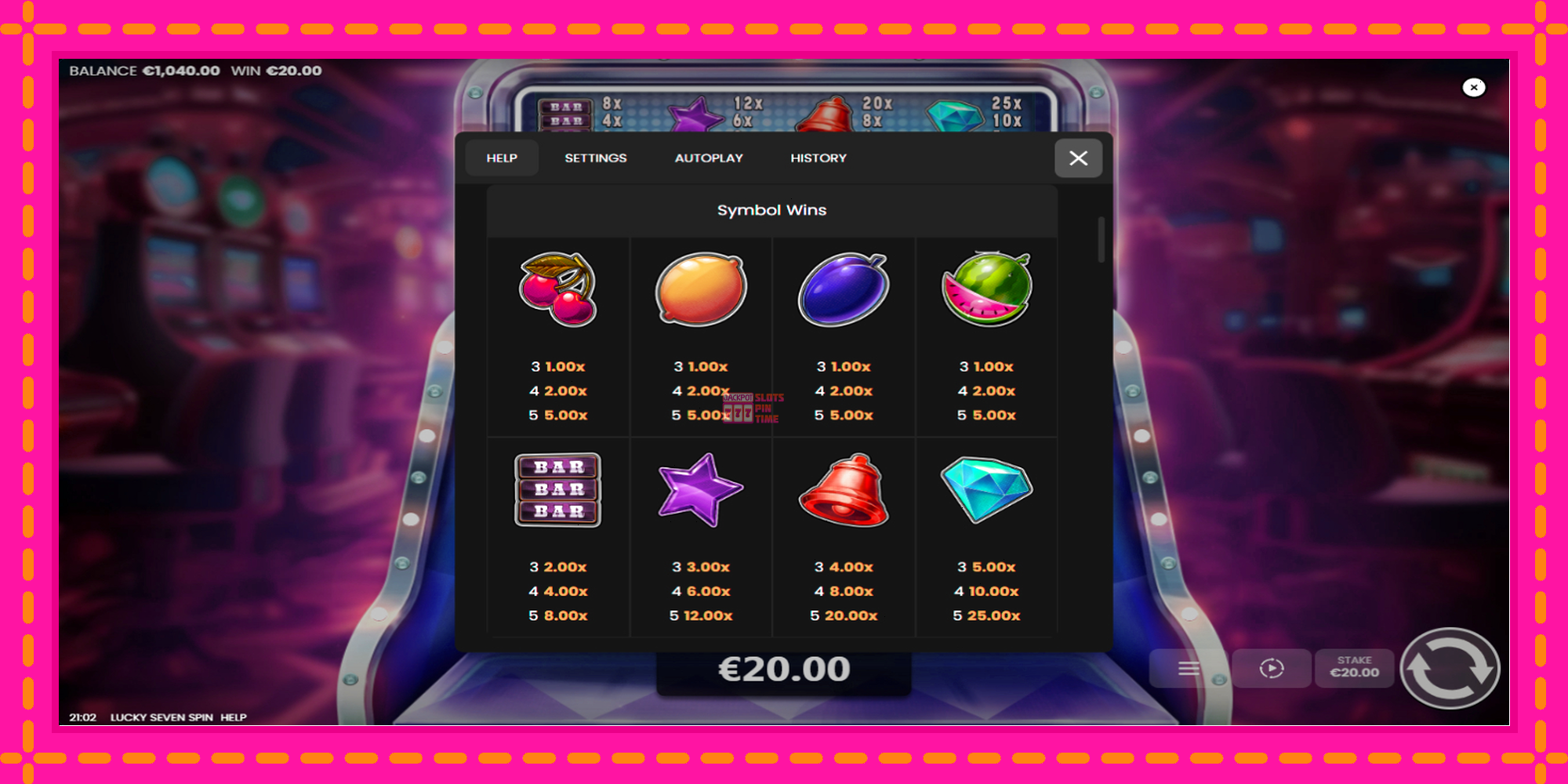 Slot machine Lucky Seven Spin gratuitamente, immagine 5