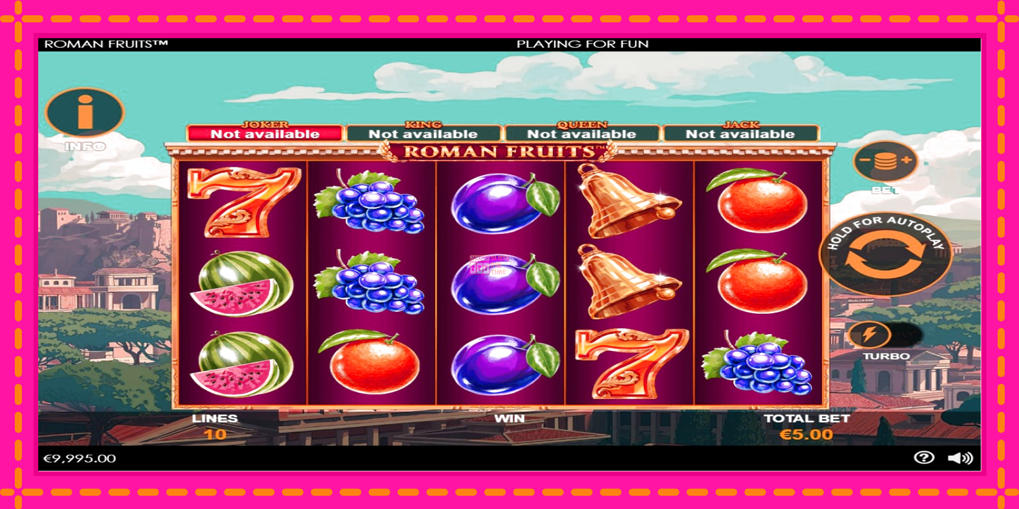 Slot machine Roman Fruits gratuitamente, immagine 2