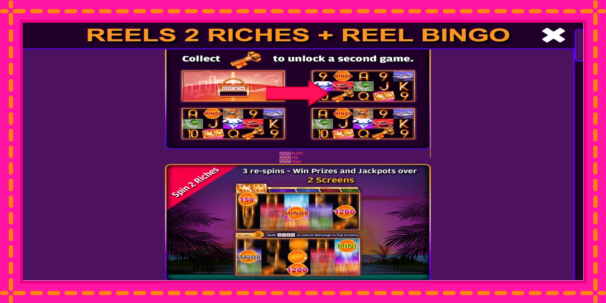 Slot machine Reels 2 Riches with Reel Bingo gratuitamente, immagine 4