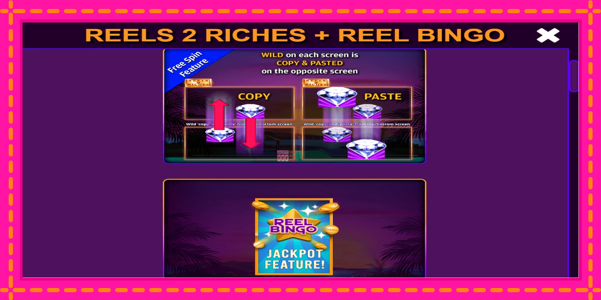 Slot machine Reels 2 Riches with Reel Bingo gratuitamente, immagine 5