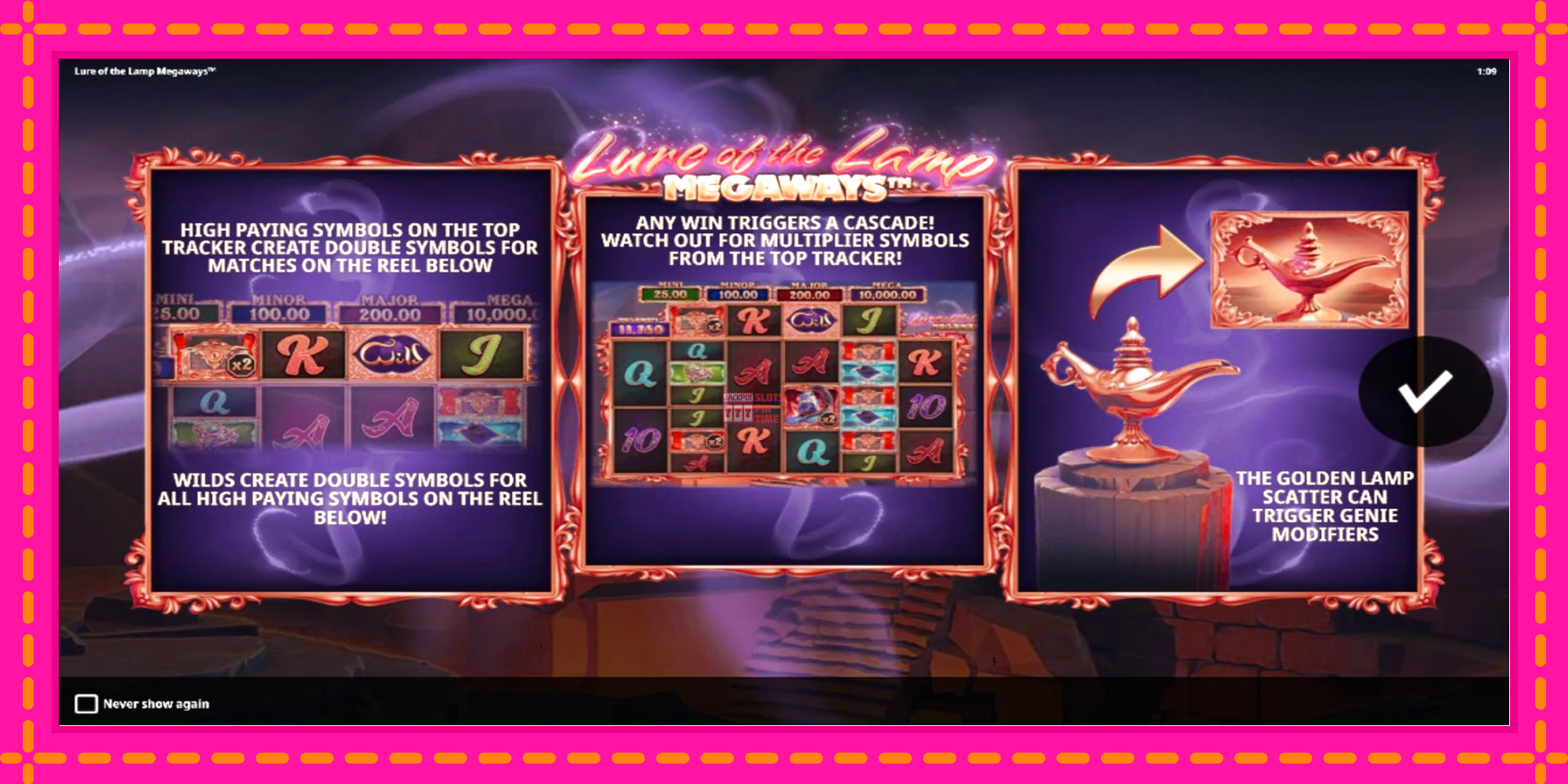 Slot machine Lure of the Lamp Megaways gratuitamente, immagine 1