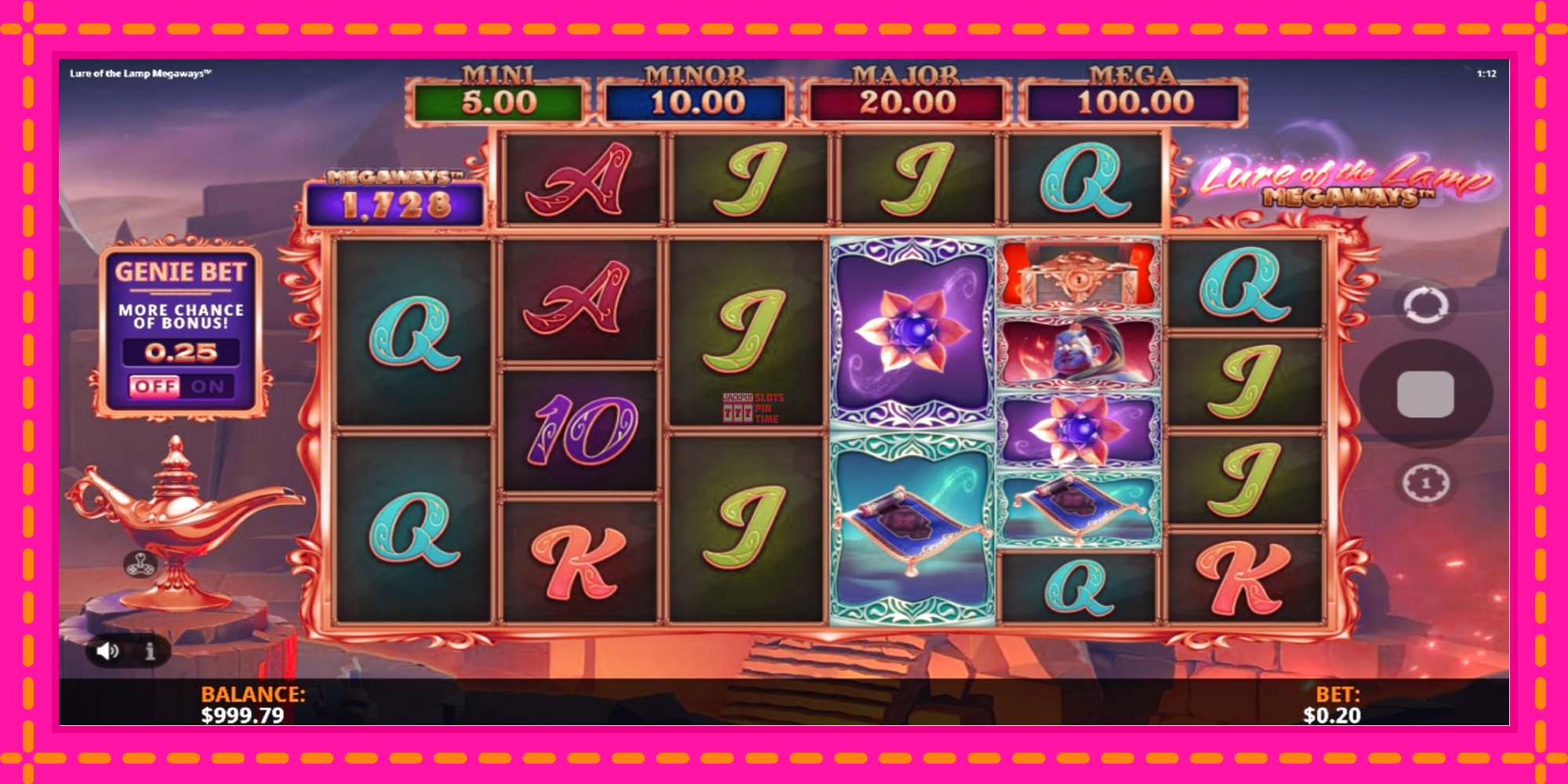 Slot machine Lure of the Lamp Megaways gratuitamente, immagine 2