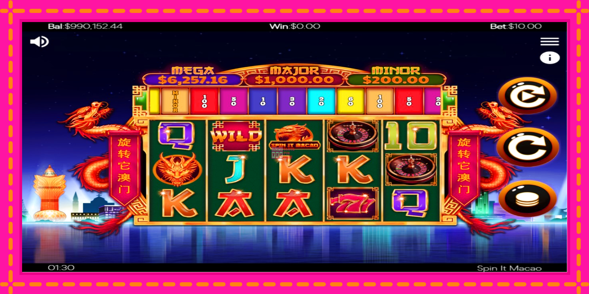 Slot machine Spin It Macao gratuitamente, immagine 2