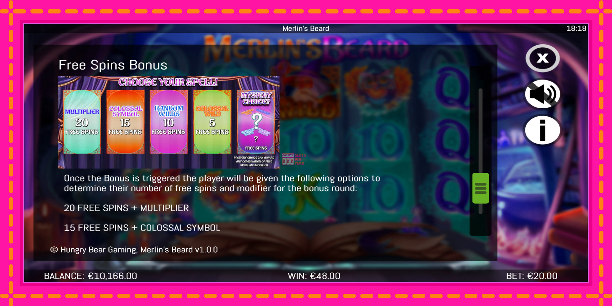 Slot machine Merlins Beard gratuitamente, immagine 7