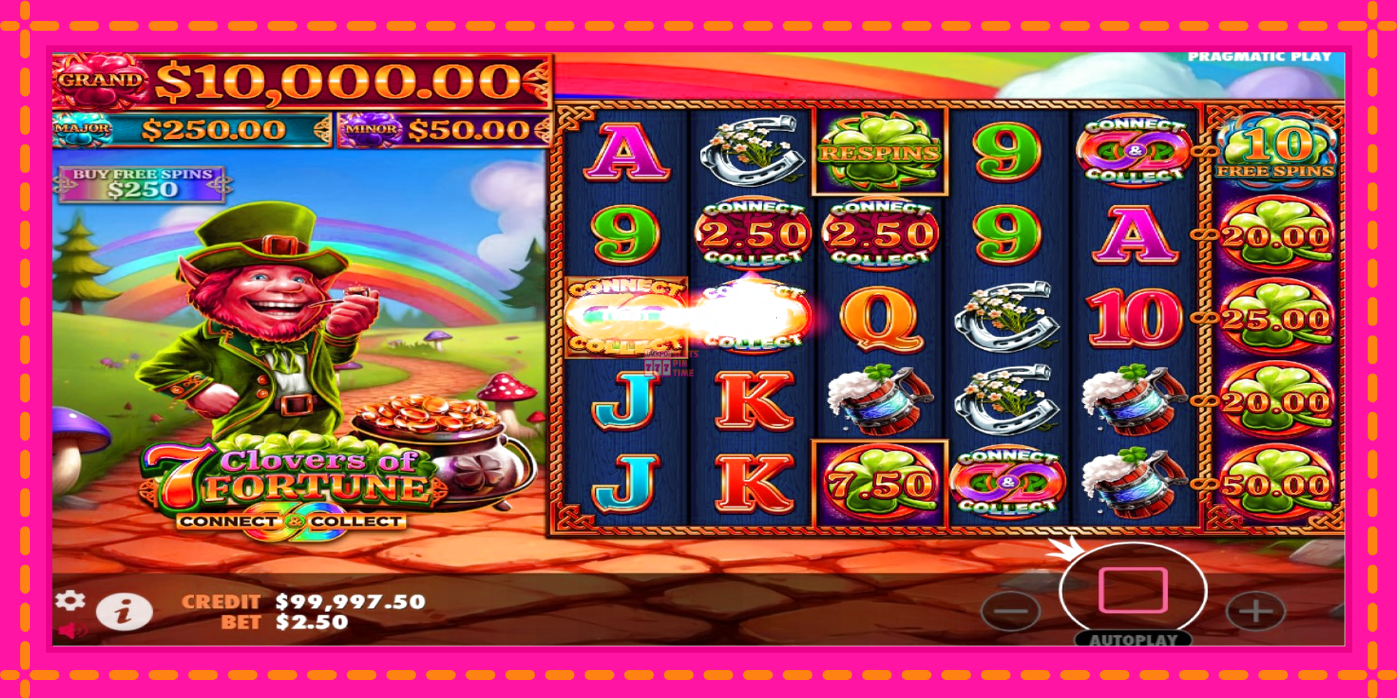 Slot machine 7 Clovers of Fortune gratuitamente, immagine 2