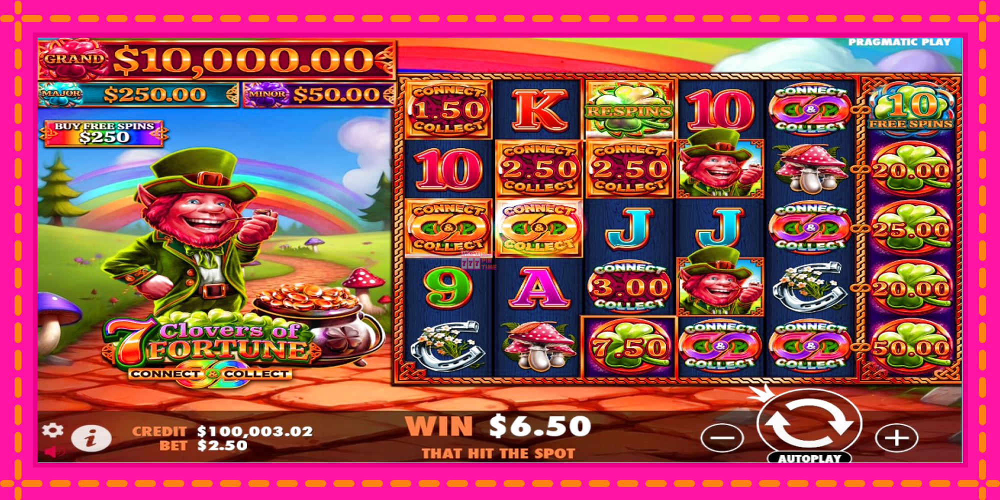 Slot machine 7 Clovers of Fortune gratuitamente, immagine 4