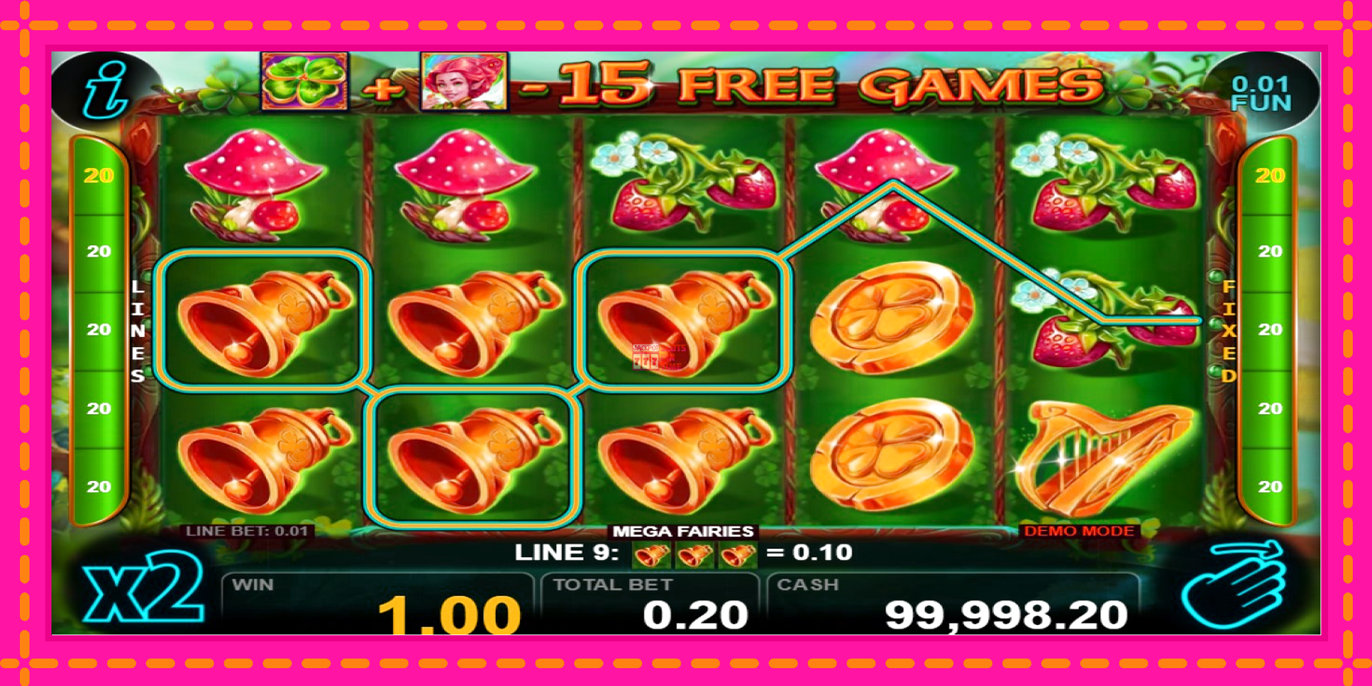 Slot machine Mega Fairies gratuitamente, immagine 3