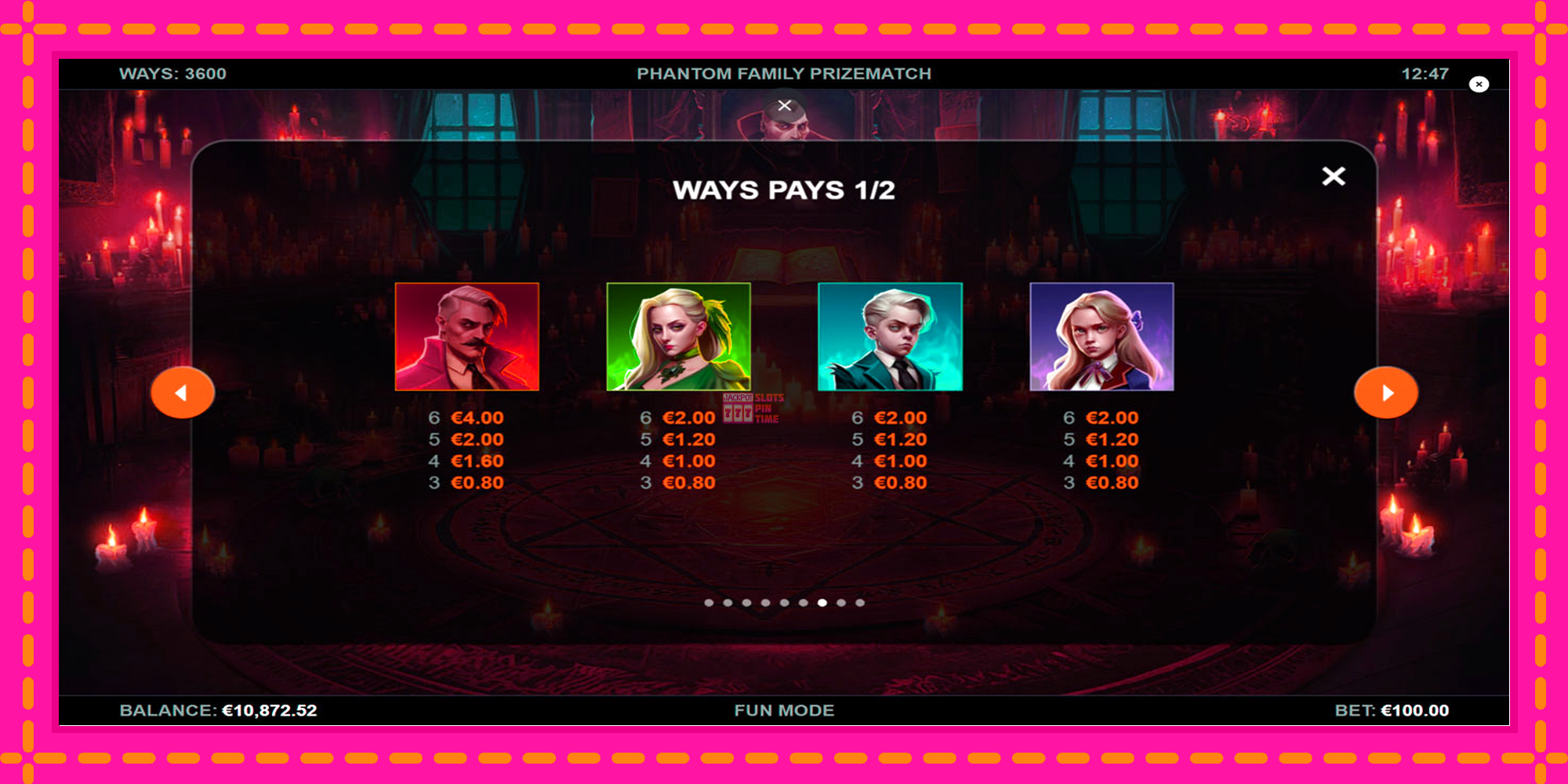 Slot machine Phantom Family PrizeMatch gratuitamente, immagine 6