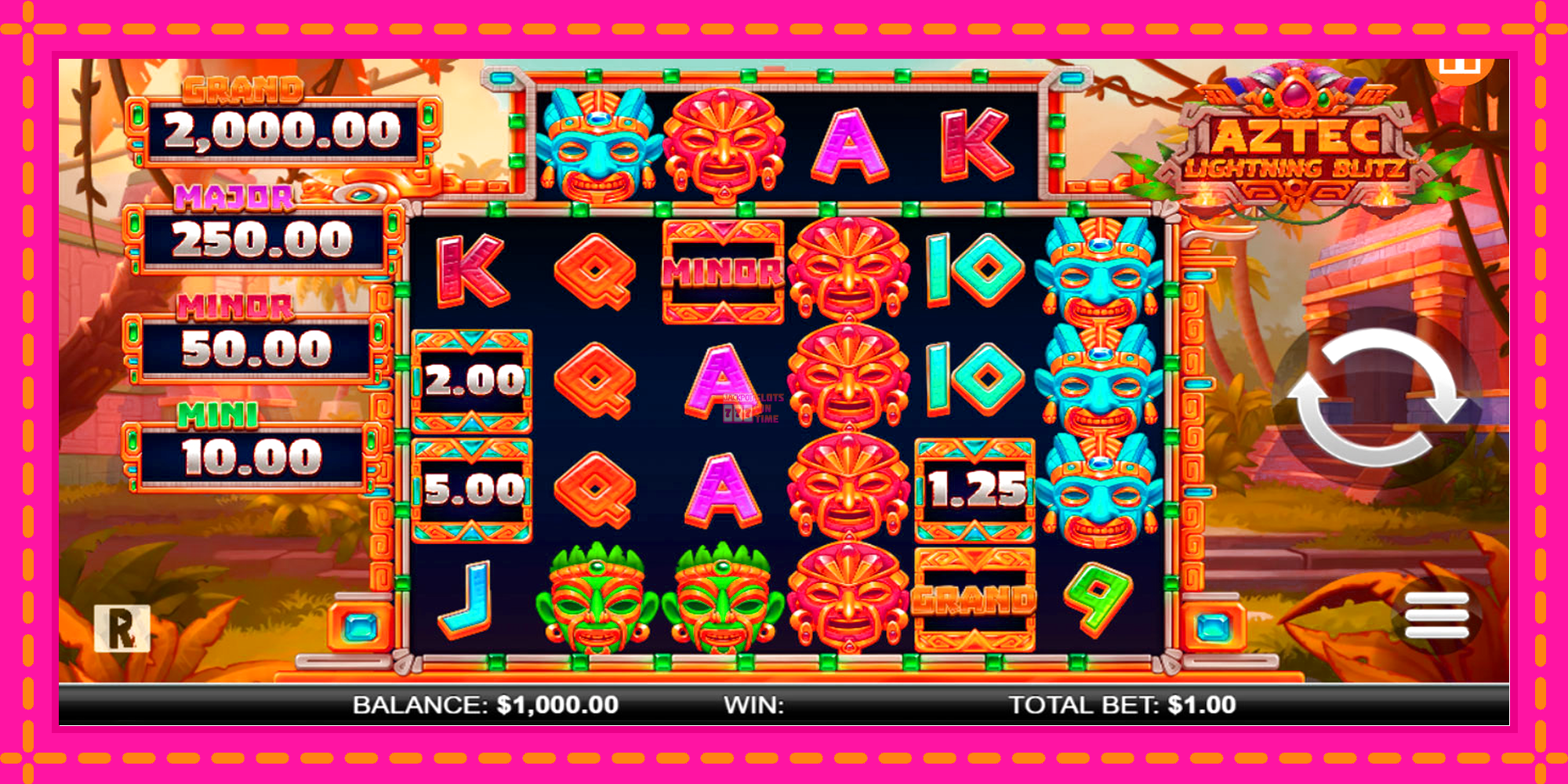 Slot machine Aztec Lightning Blitz gratuitamente, immagine 1