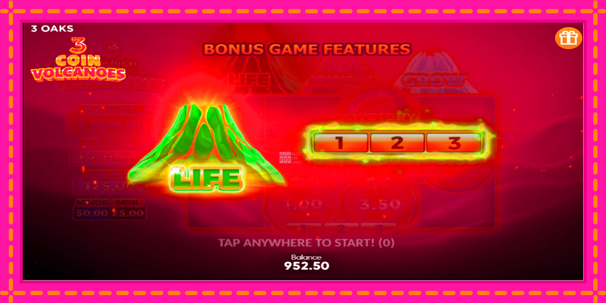 Slot machine 3 Coin Volcanoes gratuitamente, immagine 4